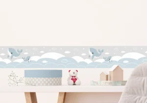 Wall Border Blue Whales | 5 m x 13.8 cm | WBD 8489 - Obrázek 6