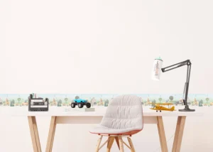 Dětská samolepící bordura na zeď Lesní Jízda | 5 m x 13.8 cm | WBD 8493 - Obrázek 2