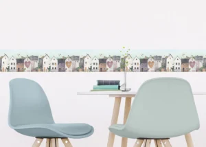 Wall Border Lovely Neighborhood | 5 m x 13.8 cm | WBD 8495 - Obrázek 2