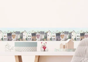 Wall Border Lovely Neighborhood | 5 m x 13.8 cm | WBD 8495 - Obrázek 4