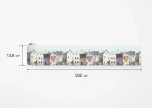 Wall Border Lovely Neighborhood | 5 m x 13.8 cm | WBD 8495 - Obrázek 6
