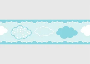 Wall Border Blue Clouds | 5 m x 13.8 cm | WBD 8501