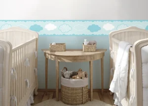 Wall Border Blue Clouds | 5 m x 13.8 cm | WBD 8501 - Obrázek 4