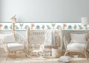 Wall Border White Elephants | 5 m x 13.8 cm | WBD 8507 - Image 4