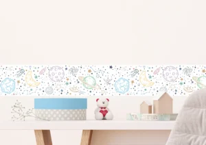 Wall Border White Drawn Space | 5 m x 13.8 cm | WBD 8531 - Image 3