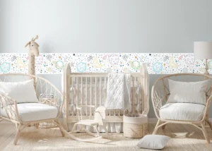 Wall Border White Drawn Space | 5 m x 13.8 cm | WBD 8531 - Image 5