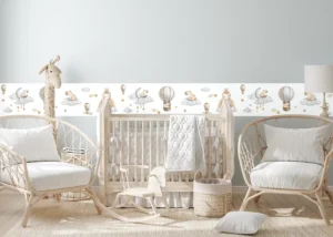 Dětská samolepící bordura na zeď Roztomilá Akvarelová Kapybara | 5 m x 13.8 cm | WBD 8535 - Obrázek 4