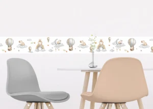 Dětská samolepící bordura na zeď Roztomilá Akvarelová Kapybara | 5 m x 13.8 cm | WBD 8535 - Obrázek 7