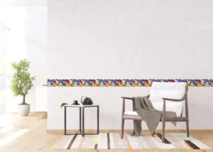 Samolepící bordura na zeď Barevný Magický Kouř | 5 m x 13.8 cm | WB 8201 - Obrázek 7