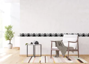 Wall Border Monochrome Clocks | 5 m x 13.8 cm | WB 8204 - Obrázek 8