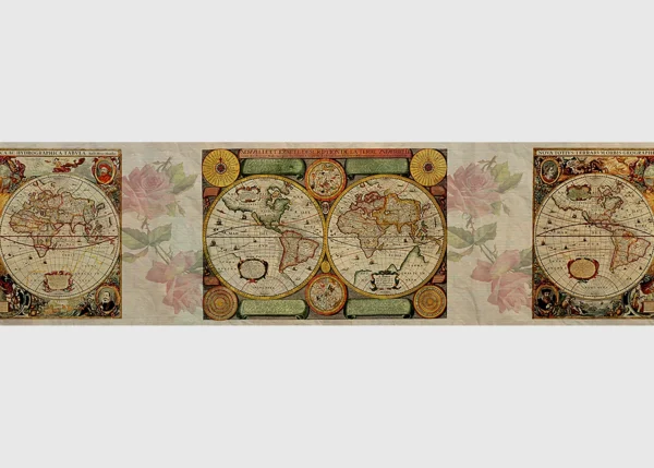 Wall Border Discovered Lands | 5 m x 13.8 cm | WB 8220