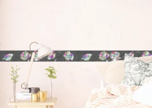 Wall Border Dark Flower Applique | 5 m x 13 .8 cm | WB 8246 - Obrázek 7