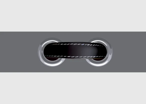 Wall Border Grey Belt Clasp | 5 m x 13.8 cm | WB 8247