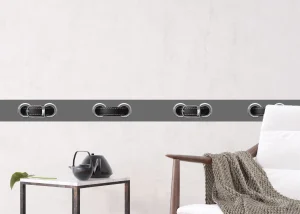 Samolepící bordura na zeď Šedý Pásek | 5 m x 13.8 cm | WB 8247 - Obrázek 5