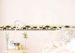 Wall Border Sepia Safari Silhouette | 5 m x 13.8 cm | WB 8265 - Image 7