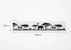 Wall Border Safari Silhouette | 5 m x 13.8 cm | WB 8267 - Image 8