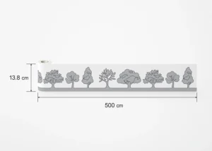 Wall Border Grey Tree Calligraphy | 5 m x 13.8 cm | WB 8279 - Obrázek 8