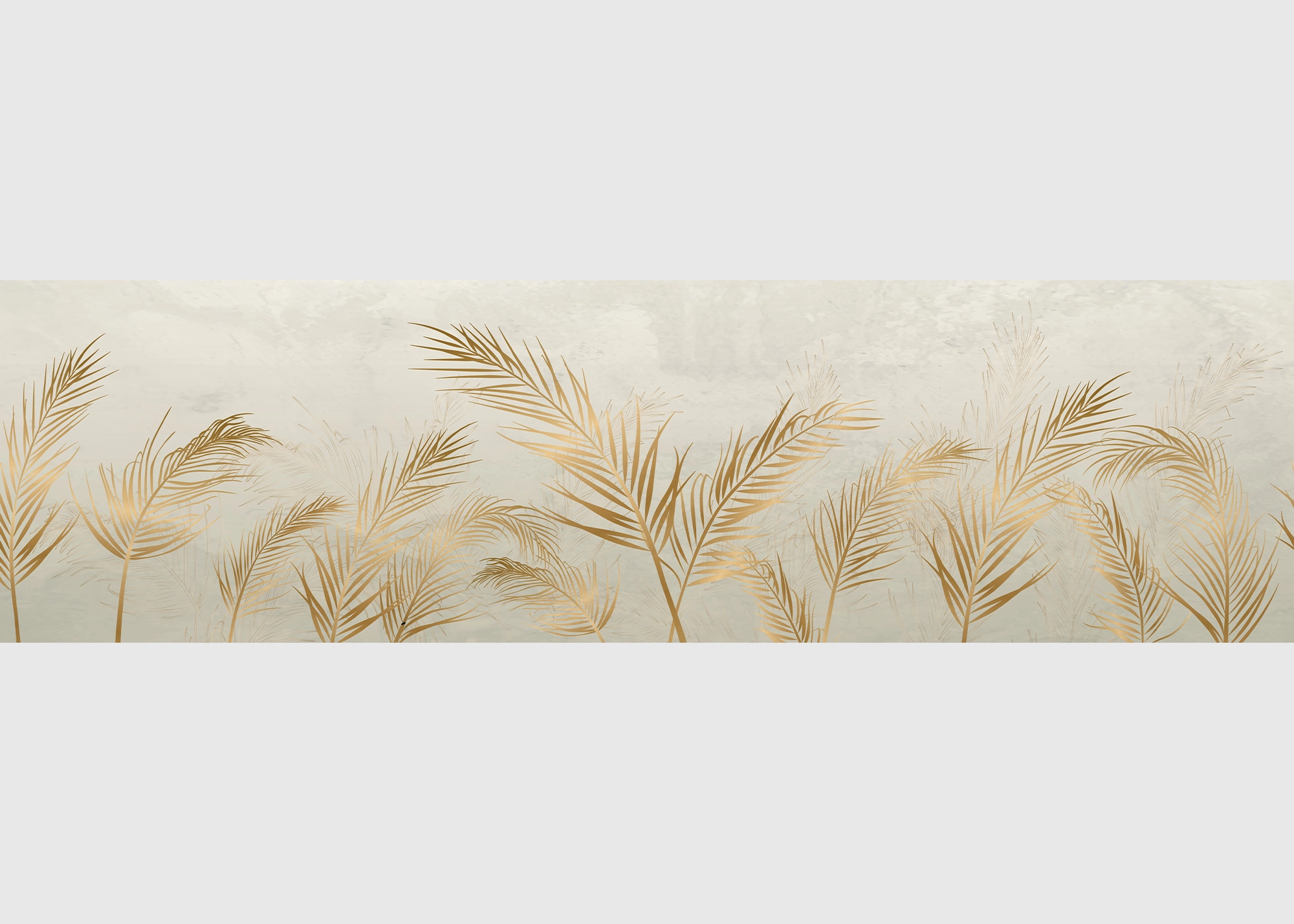WB_8291 Wall Border Pampas Abstraction | 5 m x 13.8 cm | WB 8291