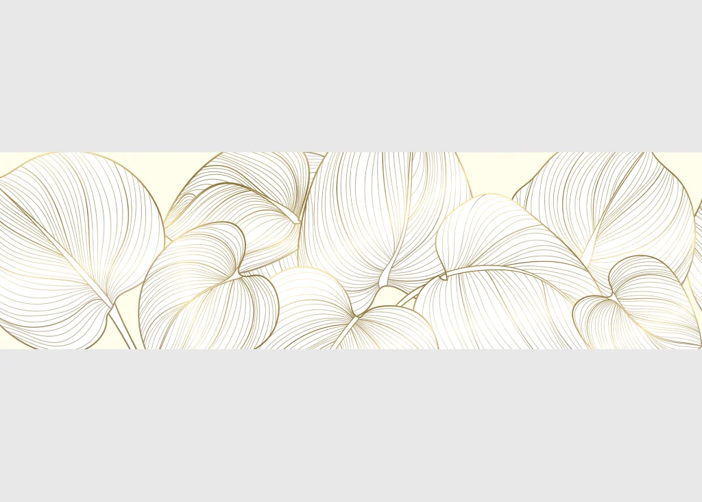 Wall Border Golden Radiance | 5 m x 13.8 cm | WB 8295