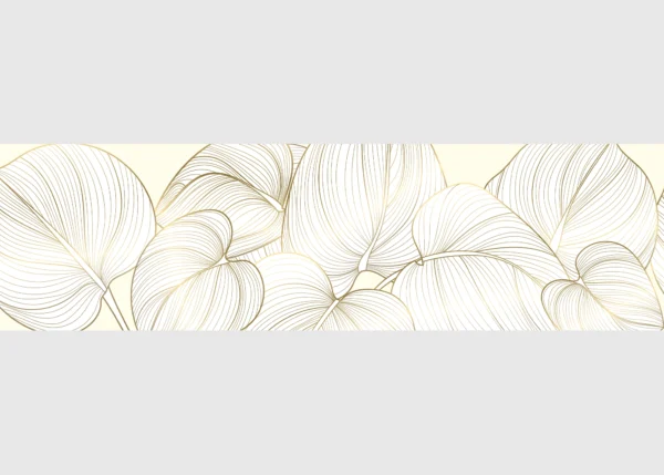 Wall Border Golden Radiance | 5 m x 13.8 cm | WB 8295
