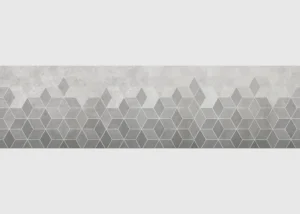 Samolepící bordura na zeď Šedá Mozaika | 5 m x 13.8 cm | WB 8449
