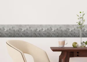 Samolepící bordura na zeď Šedá Mozaika | 5 m x 13.8 cm | WB 8449 - Obrázek 2