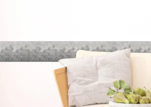 Samolepící bordura na zeď Šedá Mozaika | 5 m x 13.8 cm | WB 8449 - Obrázek 5