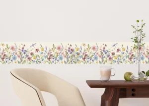 Samolepící bordura na zeď Divoká Akvarelová Flóra | 5 m x 13.8 cm | WB 8457 - Obrázek 2