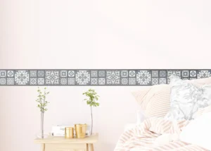 Wall Border Grey Patchwork | 5 m x 13.8 cm | WB 8459 - Image 6