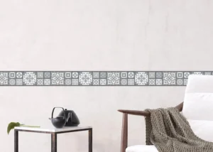 Wall Border Grey Patchwork | 5 m x 13.8 cm | WB 8459 - Image 4