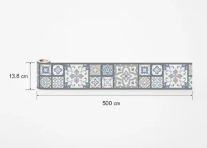 Wall Border Grey Patchwork | 5 m x 13.8 cm | WB 8459 - Image 7