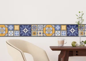 Samolepící bordura na zeď Živý Patchwork | 5 m x 13.8 cm | WB 8461 - Obrázek 2