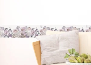 Wall Border Purple Watercolor Blossom | 5 m x 13.8 cm | WB 8481 - Image 5