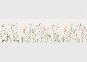 Samolepící bordura na zeď Jemný Květ | 5 m x 13.8 cm | WB 8485