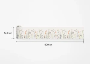 Samolepící bordura na zeď Jemný Květ | 5 m x 13.8 cm | WB 8485 - Obrázek 7