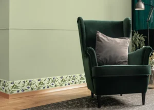 Wall Border Olive Branch on Mentol Green | 5 m x 13.8 cm | WB 8517 - Obrázek 5