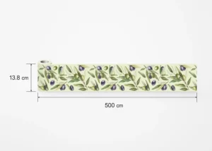 Wall Border Olive Branch on Mentol Green | 5 m x 13.8 cm | WB 8517 - Obrázek 6