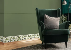 Samolepící bordura na zeď Olivová Ratolest Na Bílé | 5 m x 13.8 cm | WB 8519 - Obrázek 6