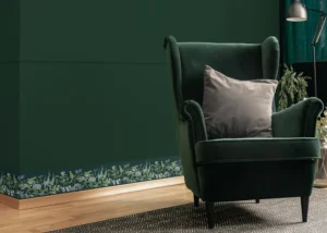 Wall Border Vetch Flowers on Brunswick Green | 5 m x 13.8 cm | WB 8523 - Image 5