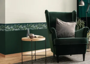 Wall Border Vetch Flowers on Brunswick Green | 5 m x 13.8 cm | WB 8523 - Image 2