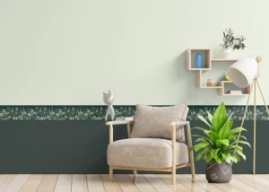 Wall Border Vetch Flowers on Brunswick Green | 5 m x 13.8 cm | WB 8523 - Image 6