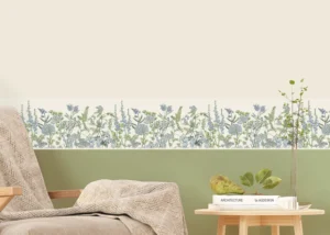 Wall Border Vetch Flowers on Beige | 5 m x 13.8 cm | WB 8529 - Obrázek 6