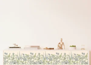 Wall Border Vetch Flowers on Beige | 5 m x 13.8 cm | WB 8529 - Obrázek 4